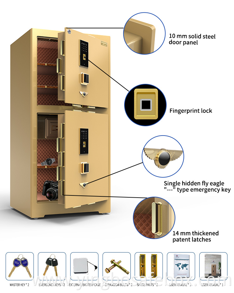 fingerprint password safe box